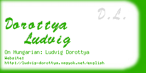 dorottya ludvig business card